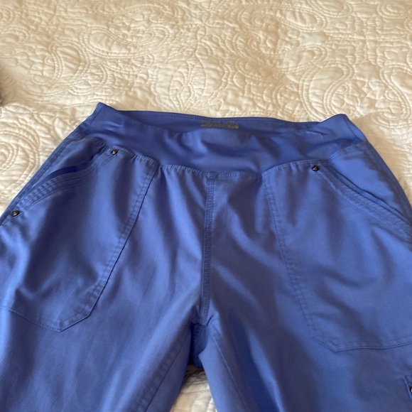 Healing Hands purple label yoga scrub pants, royal blue, SMALL/tall - Picture 6 of 6